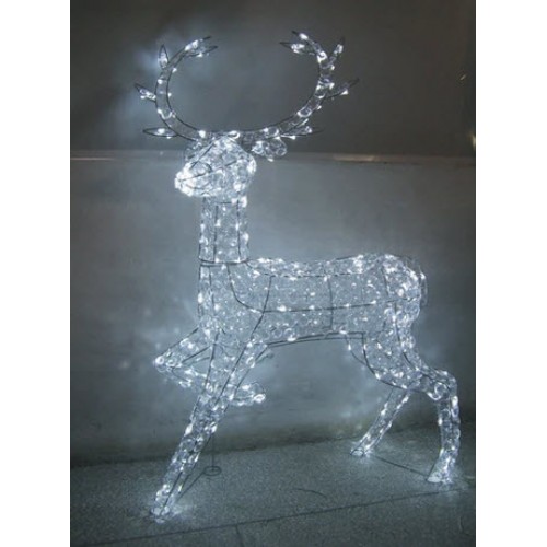 3D Acrylic Crystal 3D  bead reindeer Christmas Display